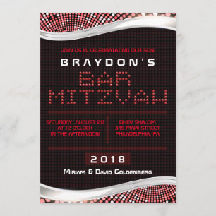 JEUX VIDÉO Invitation du Bat mitzvah de la barre r