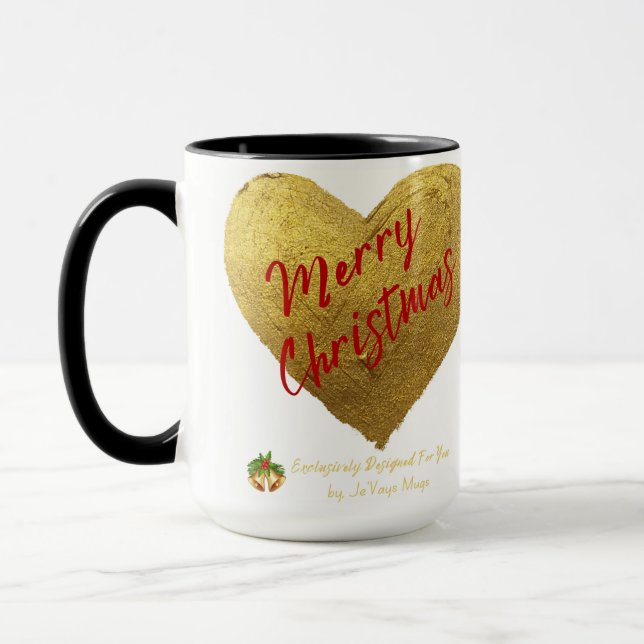 Jevays Combo Coeur de Noël Mug (Gauche)