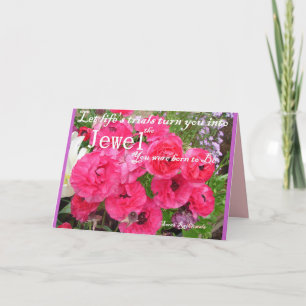 Jewel Vous êtes née pour être Fleur Citation Carte