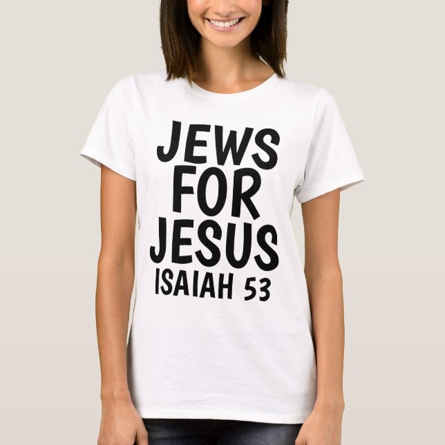 JEWS POUR T-shirts JÉSUS, Messianique (Devant)