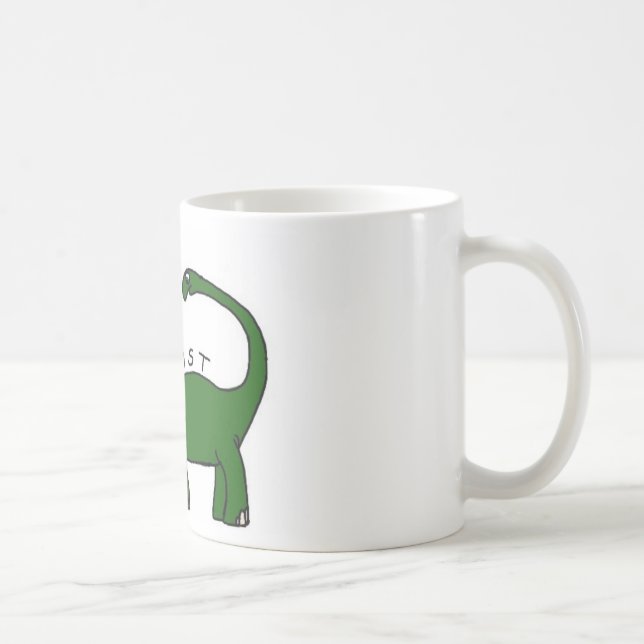 J'existe tasse de dinosaure de brontosaure (Droite)