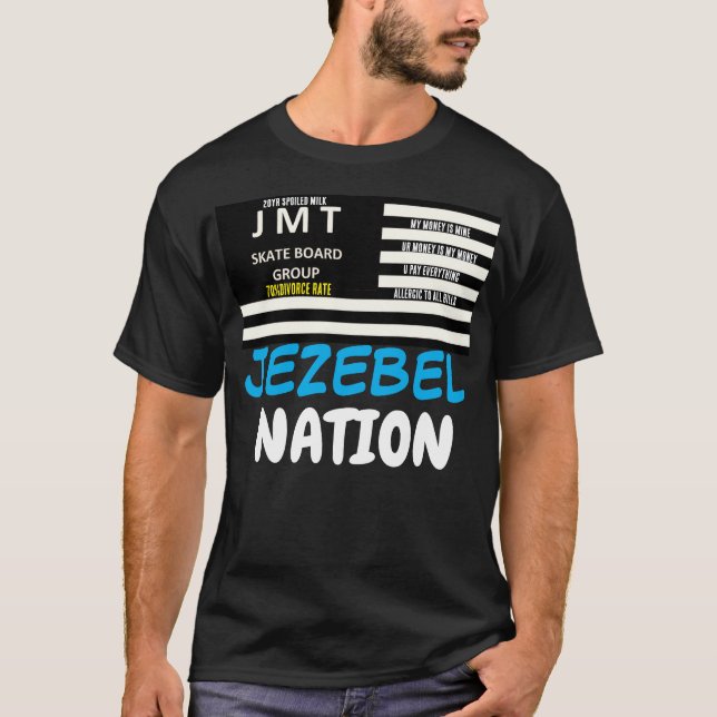JEZEBEL NATION T-shirt noir de base (Devant)