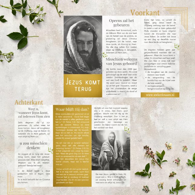 Jezus komt terug christelijk traktaat (Créateur téléchargé)