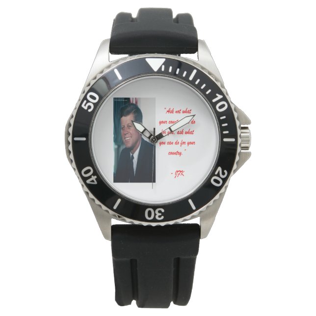 JFK & Montre citation "Ne demandez pas" (devant)