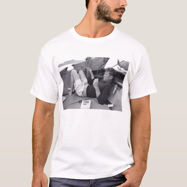 JFK naviguant le T-shirt (Devant)