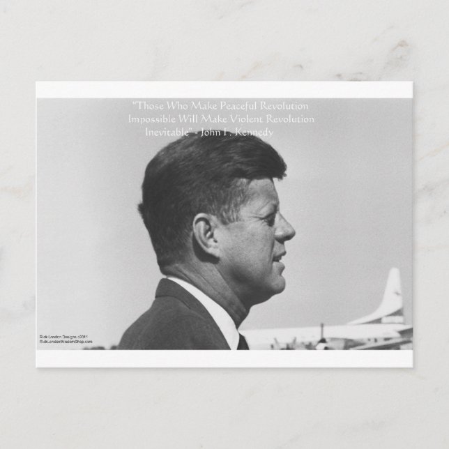 JFK "Révolution Pacifique" Citation Cartes Cadeaux (Devant)
