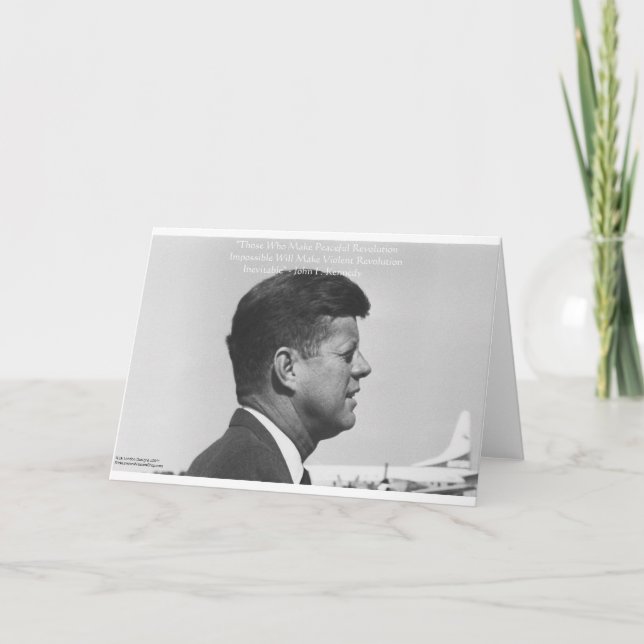JFK "Révolution Pacifique" Citation Cartes Cadeaux (Devant)