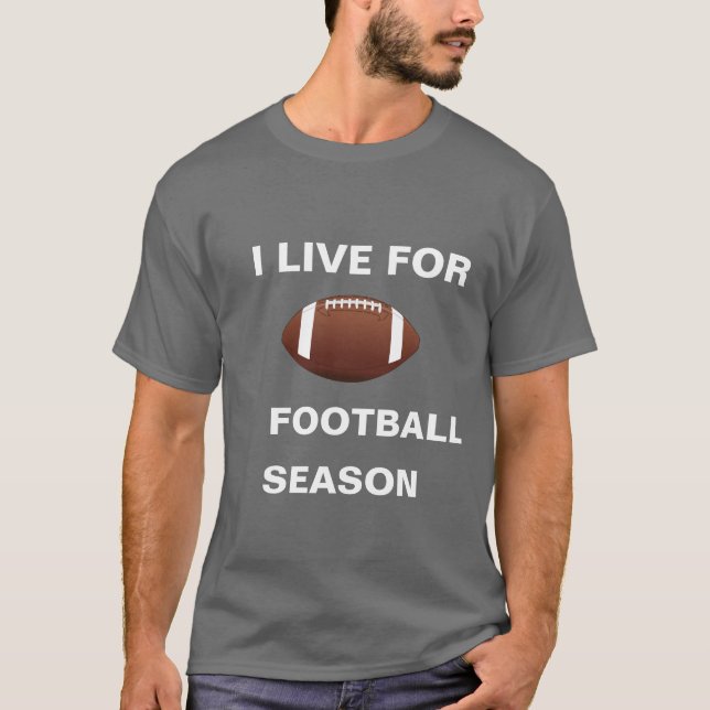 J'HABITE POUR LE T-shirt DE SAISON DE FOOTBALL (Devant)