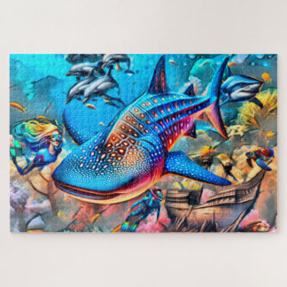 Jigsaw Puzzle Art Whale Shark