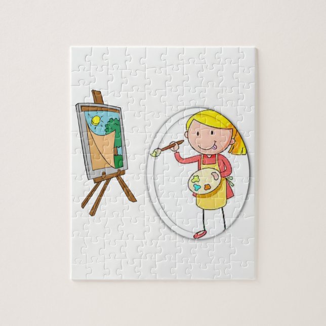 Jigsaw Puzzle Artiste (Vertical)