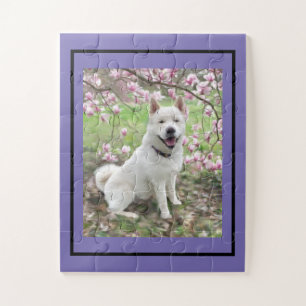 Jigsaw Puzzle Blanc Akita