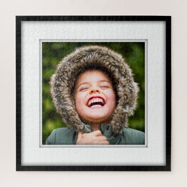 Jigsaw Puzzle Carré personnalisé photo encadrée (Vertical)