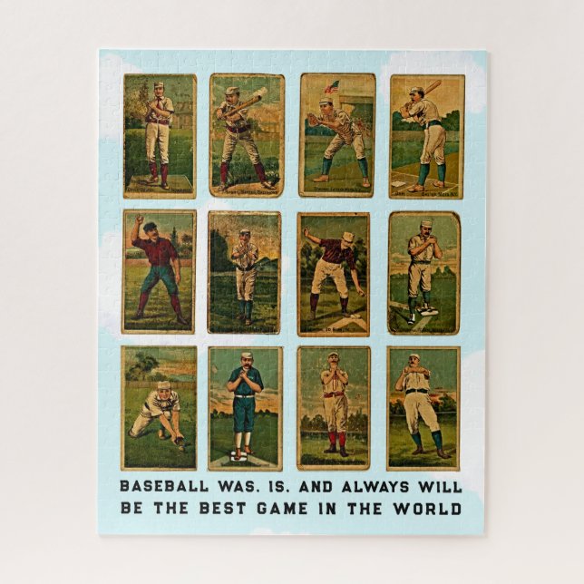 Jigsaw puzzle cartes de baseball vintage (Vertical)
