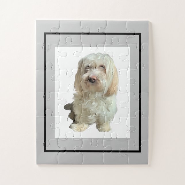 Jigsaw Puzzle Chien blanc (Vertical)