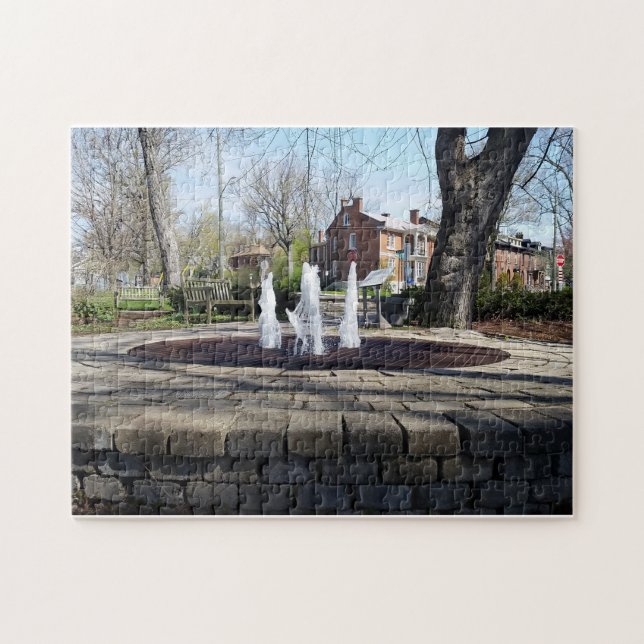Jigsaw Puzzle - Kingston Ontario Park Fontaine (Horizontal)