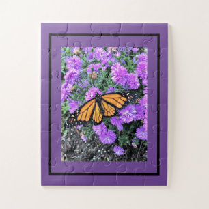 Jigsaw Puzzle Monarque sur Asters