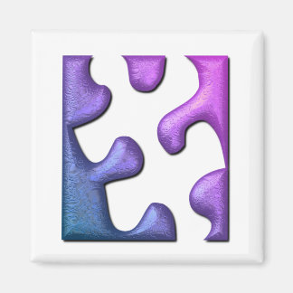 Jigsaw Puzzle Piece Carré Magnet