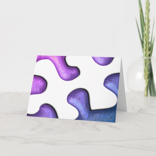 Jigsaw Puzzle Piece Carte de voeux (Devant)