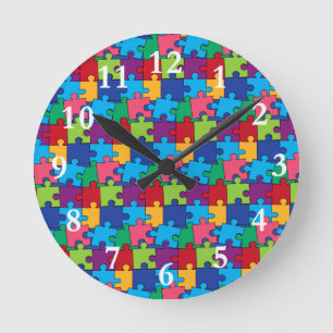 Jigsaw Puzzle Pièces Mur Horloge