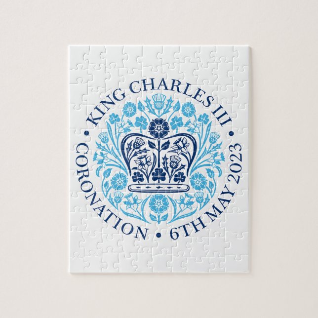 Jigsaw Puzzle pour 2023 Coronation - Bleu (Vertical)