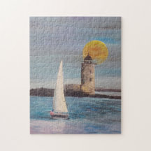 Jigsaw Puzzle Sailing Boot by JP Denyer