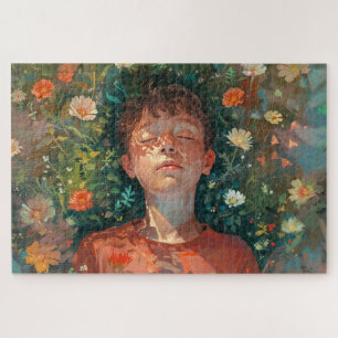 Jigsaw Puzzle Sleeping Boy