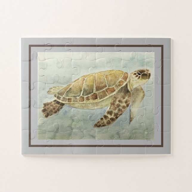 Jigsaw Puzzle Tortue de mer #1 (Horizontal)