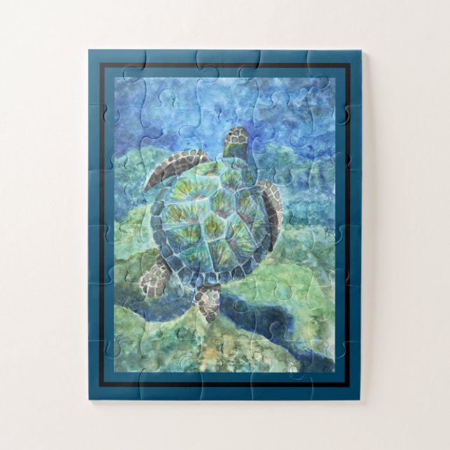 Jigsaw Puzzle Tortue de mer #2 (Vertical)