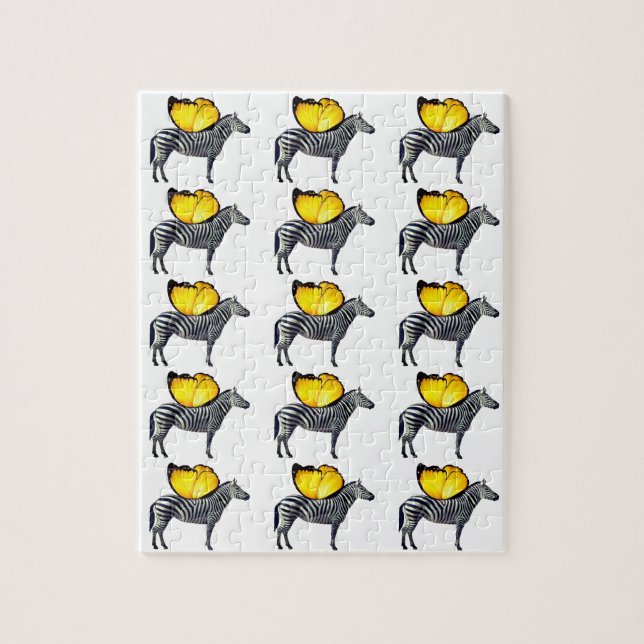 Jigsaw Puzzle Zebras à ailes 8" x 10" (110 pièces) (Vertical)
