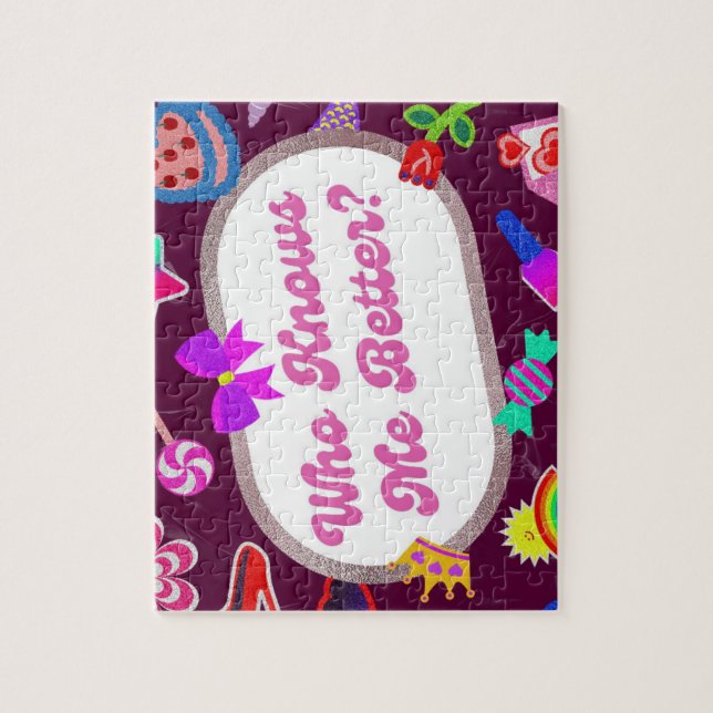 Jigsaw Puzzles – Cute Retro Typography Design for  (Vertical)