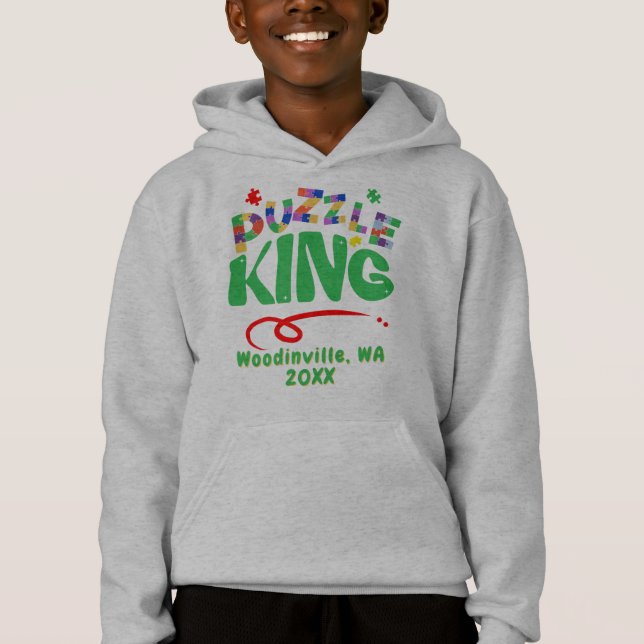 Jigscie personnalisée Puzzle King Emplacement Nom (Devant)
