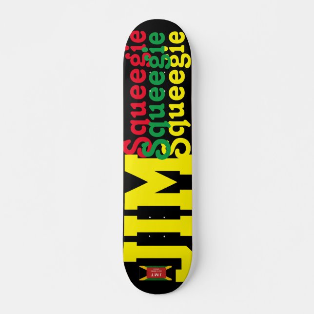 JIM SQUEEEGIE 7 3/4" Planche de Skateboard (Devant)