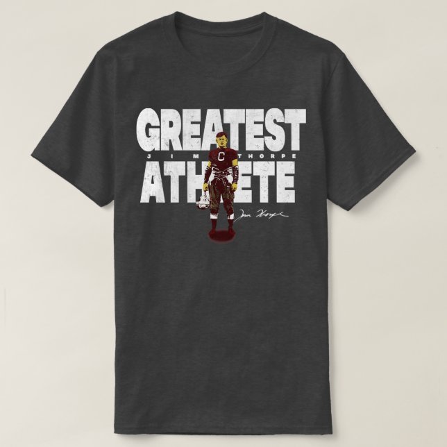Jim Thorpe Le plus grand athlète TShirt (Design devant)