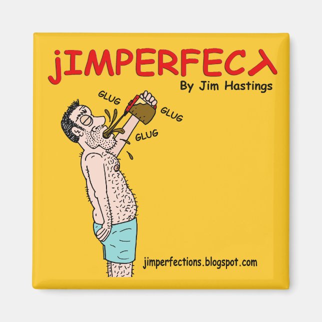 JIMPERFECT Glug Glug Magnet (Devant)
