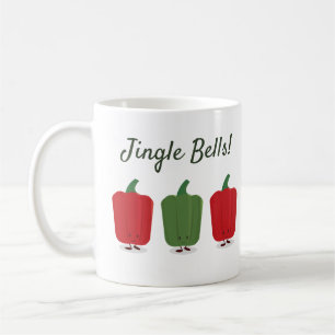 Jingle Bell Peppers Christmas Holiday Mug