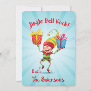 Jingle Bell Rock Elf Avec Carte Cadeau