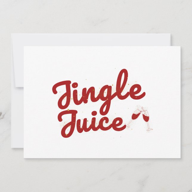 Jingle Juice, Carte de Fête de Fin d'Année (Devant)