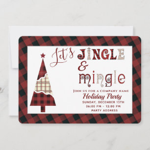 Jingle & mêler fête de vacances invitation d'entre