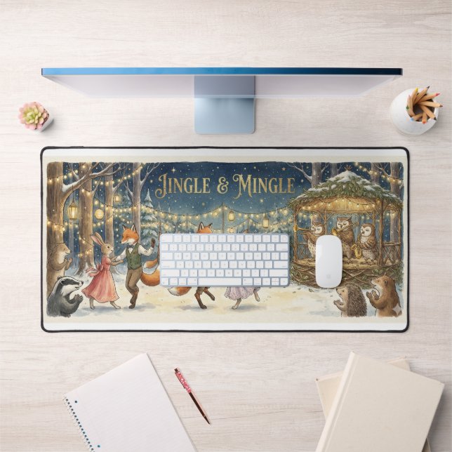 Jingle & Mingle Office Desk Mat – Woodland Animal  (Bureau 1)