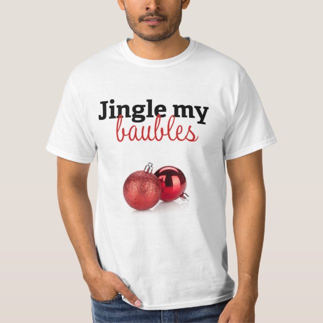 Jingle mon t-shirt baubles (Devant)