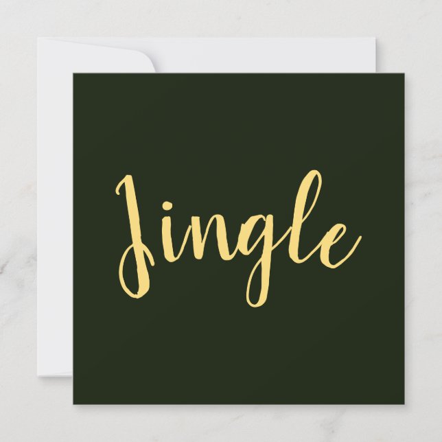 JINGLE Script festif Rich Forest Green Arrière - p (Devant)