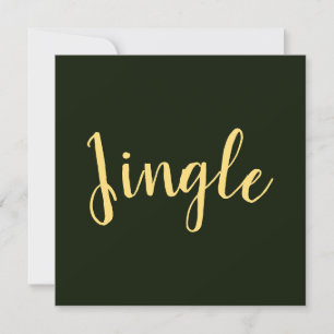 JINGLE Script festif Rich Forest Green Arrière - p