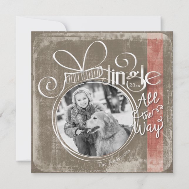 Jingle Tout le chemin, photo unique et année (Devant)