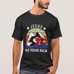 Jiu Jitsu Jesus Brésilien A Votre T-shirt De Dos