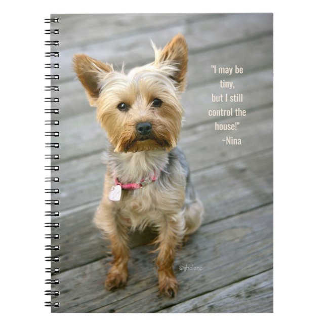 jjhelene Yorkshire Terrier "Nina" - Carnet (Devant)