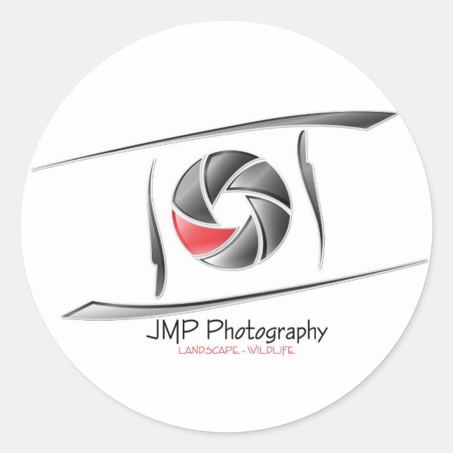 JMP Photographie autocollant rond (Devant)