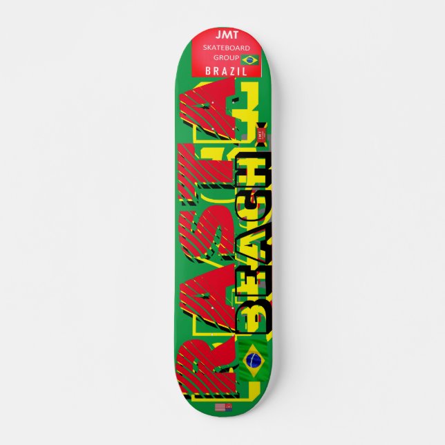 JMT BRAZIL  RASTA  BEACH Planche de Skateboard 7 3 (Devant)