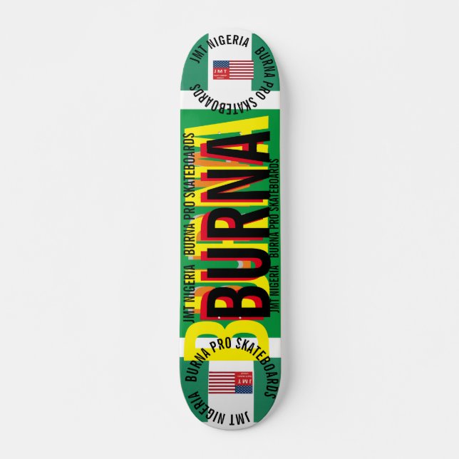 JMT NIGERIA BURNA 7 3/4" Planche de Skateboard (Devant)