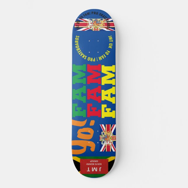 JMT UK  YO FAM  .8 1/4" Planche de Skateboard (Recto)