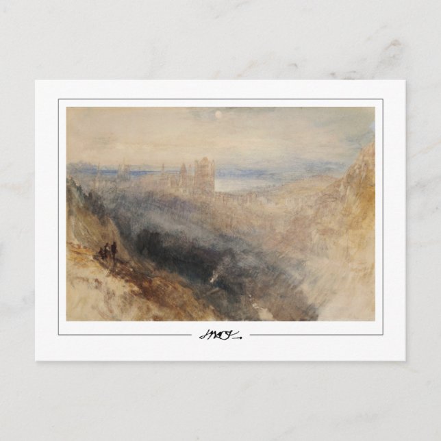 JMW Turner #377 - Carte postale d'art fin (Devant)